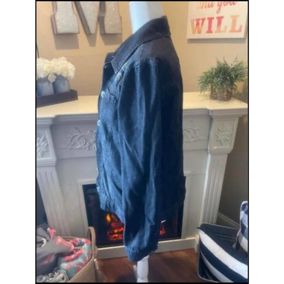 Women’s Jean Jacket - Floral Denim Jacket - size small - Picture 3 of 6